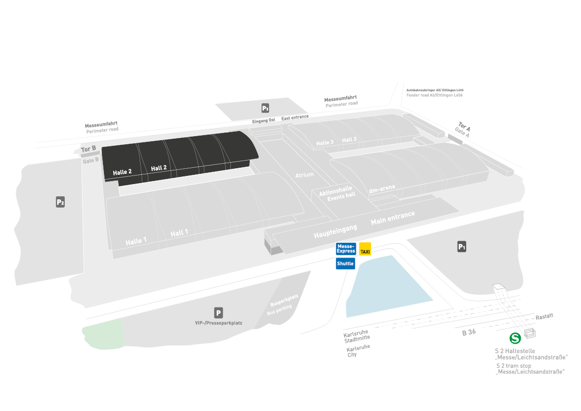 REHAB 2025 - 23. Europäische Fachmesse für Rehabilitation, Therapie, Pflege und Inklusion Geländeplan: Halle 2