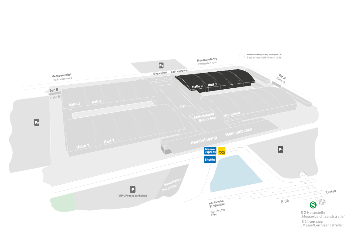 REHAB 2025 - 23. Europäische Fachmesse für Rehabilitation, Therapie, Pflege und Inklusion Geländeplan: Halle 3