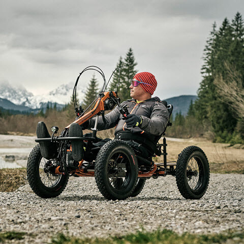 Manul 4x4 - Offroad Handbike - in den bayrischen Alpen